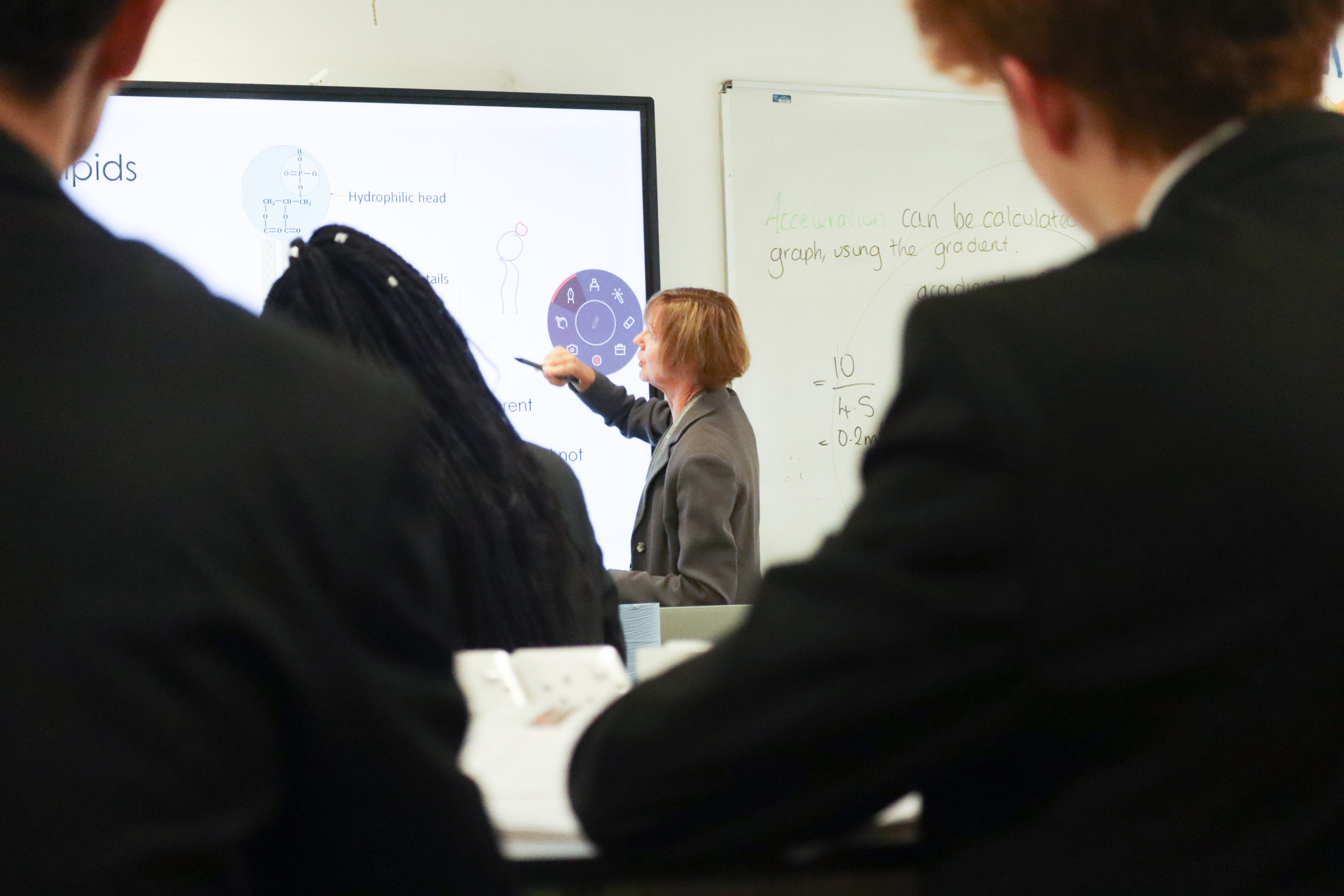 Interactive classroom technology in use