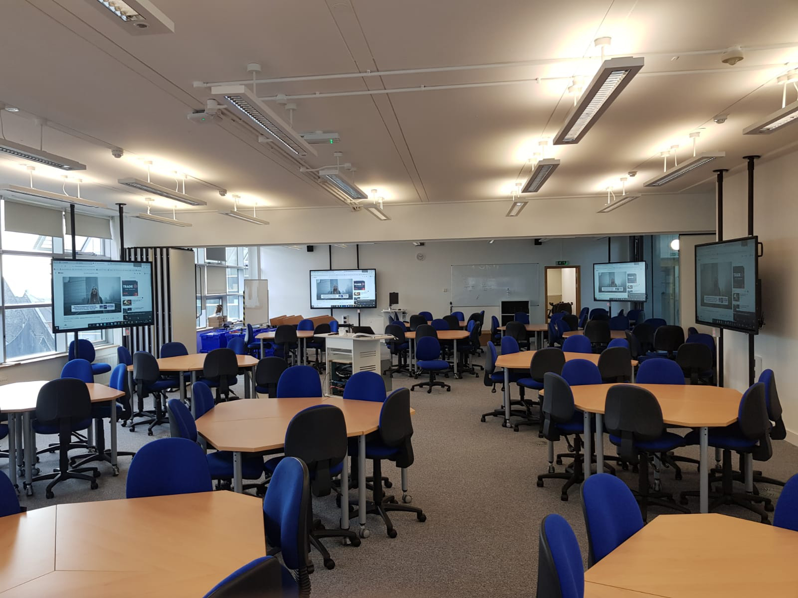 University of Plymouth interactive touchscreen installation