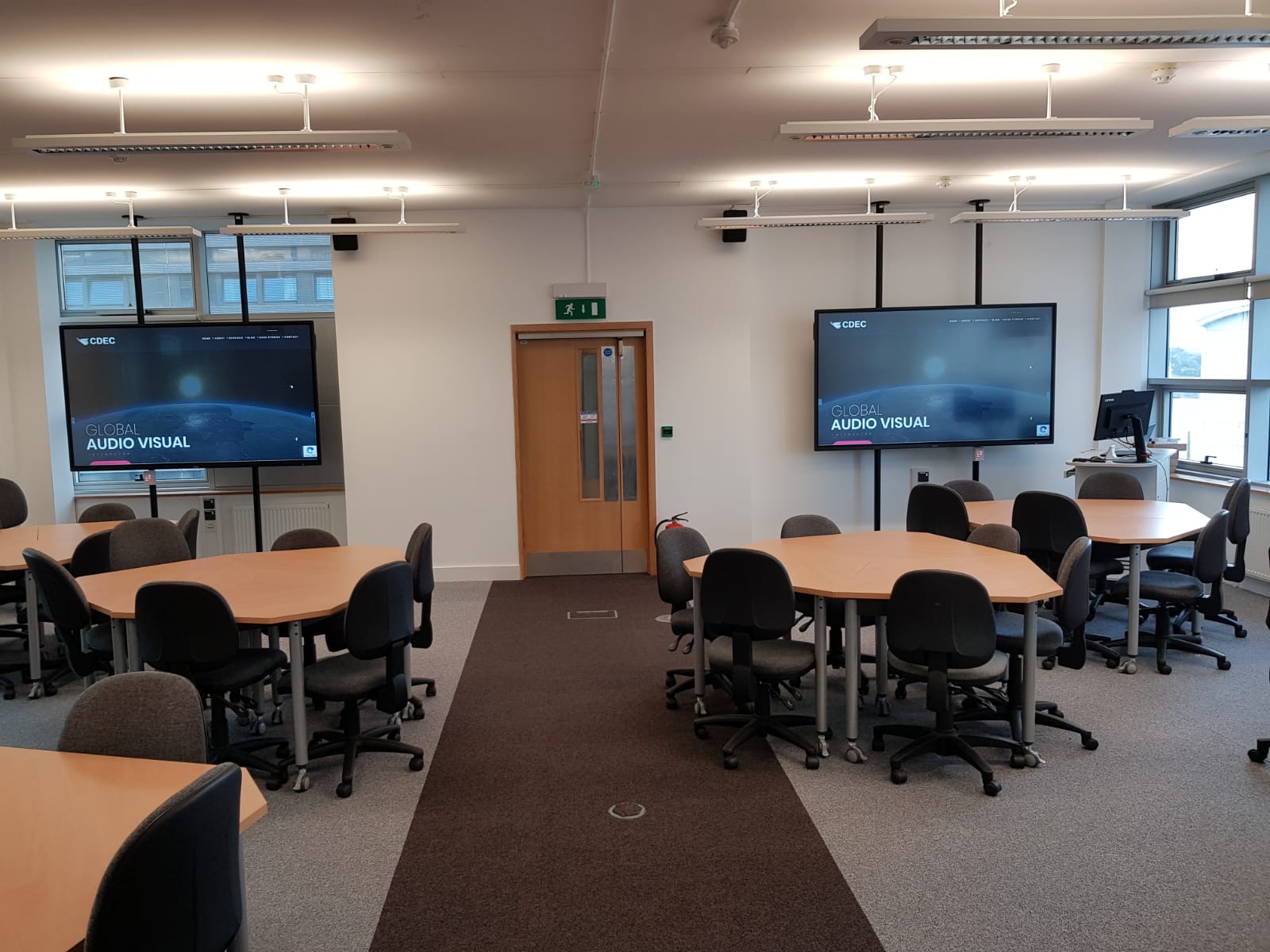 University of Plymouth interactive touchscreen displays